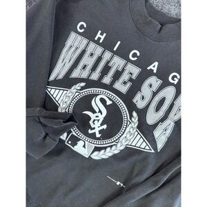 VTG 1993 Chicago White Sox Crewneck Sweatshirt Black MLB Hanes USA Made L